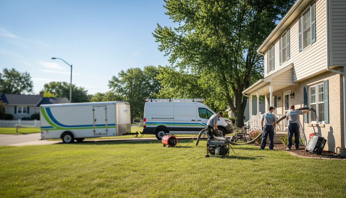 Flooded Basement Restoration And Cleanup With Repair in Higgins Lake, MI near me